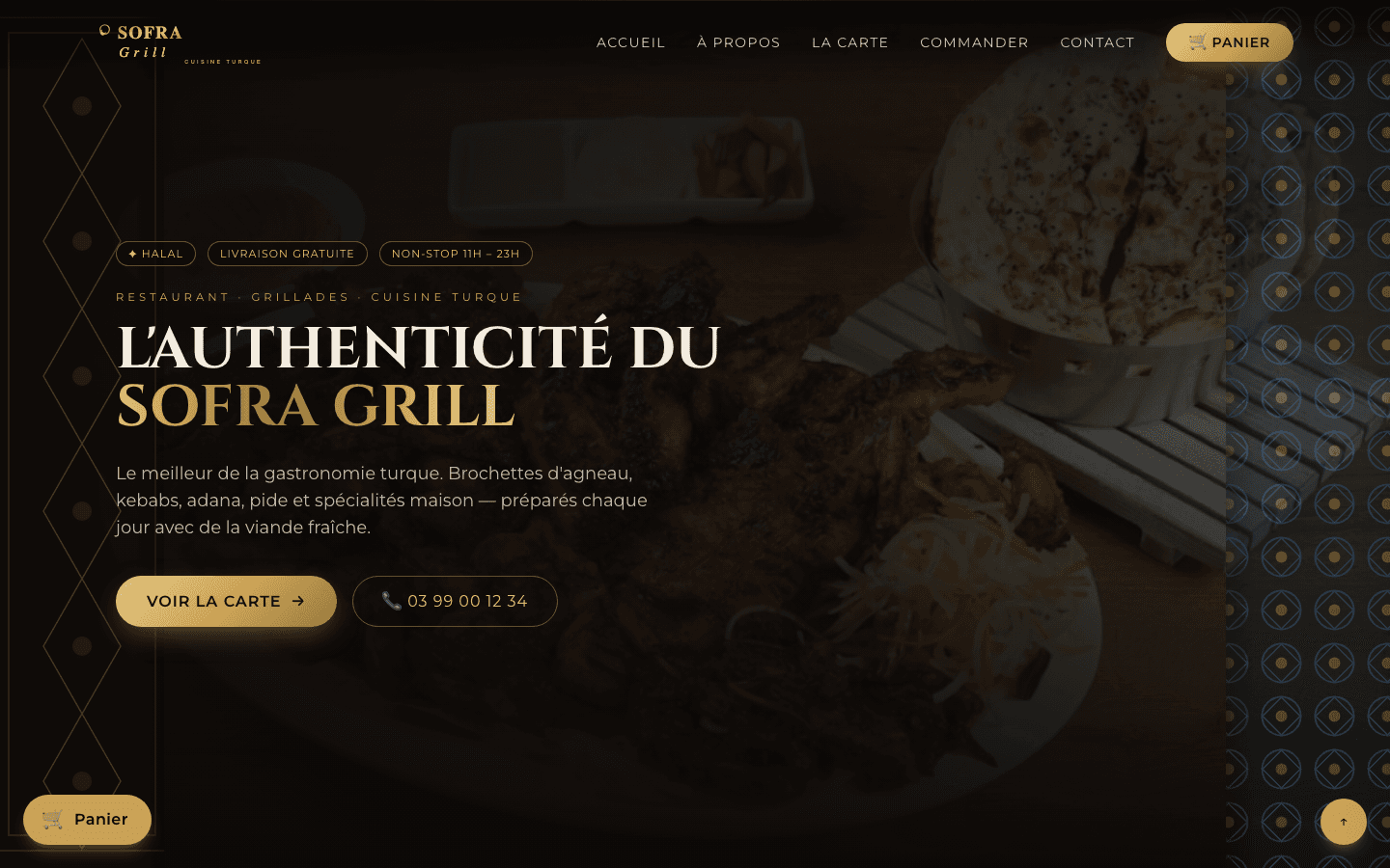 Aperçu du site Sofra Grill